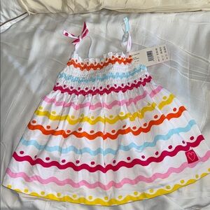 Agatha Ruiz De La Prada Multicolor Striped Baby Dress